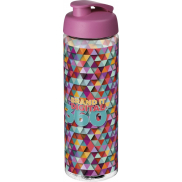 Bidon H2O Vibe o pojemności 850 ml z otwieranym wieczkiem, biały, różowy