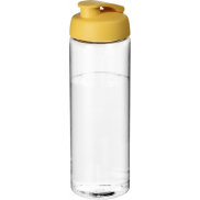 Bidon H2O Vibe o pojemności 850 ml z otwieranym wieczkiem, biały, żółty