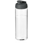 Bidon H2O Vibe o pojemności 850 ml z otwieranym wieczkiem, biały, szary