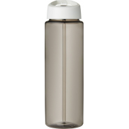 Bidon H2O Vibe o pojemności 850 ml z wieczkiem z dzióbkiem, szary, biały