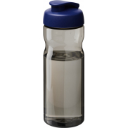 Bidon H2O Active® Eco POP Base o pojemności 650 ml z wieczkiem zaciskowym, szary, niebieski
