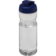 Bidon H2O Active® Eco POP Base o pojemności 650 ml z wieczkiem zaciskowym, biały, niebieski