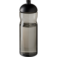 Bidon H2O Eco o pojemności 650 ml z wypukłym wieczkiem, szary, czarny