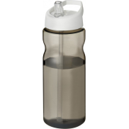 Bidon H2O Eco o pojemności 650 ml z wieczkiem z dzióbkiem, szary, biały