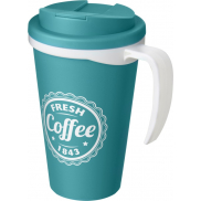 Americano® Grande 350 ml mug with spill-proof lid, niebieski
