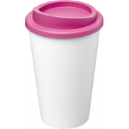 Kubek Americano Eco z recyklingu o pojemności 350 ml, biały, różowy