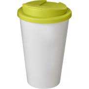Kubek Americano® 350 ml z pokrywką chroniącą przed rozlaniem, biały, zielony