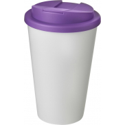 Kubek Americano® 350 ml z pokrywką chroniącą przed rozlaniem, biały, fioletowy