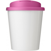Brite-Americano® Espresso 250 ml tumbler with spill-proof lid, biały, różowy