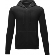 Charon męska zapinana na zamek bluza z kapturem 240 g/m², xs, czarny