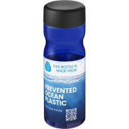 Butelka H2O Active® Eco Base 650 ml screw cap, niebieski, czarny