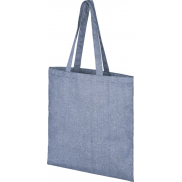 Torba na zakupy z recyklingu o gramaturze 210 g/m² Pheebs, niebieski