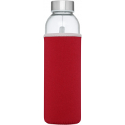 Bidon szklany Bodhi o pojemności 500 ml, czerwony