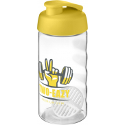 Shaker H2O Active Bop o pojemności 500ml, żółty, biały