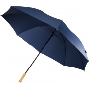 Wiatroodporny parasol golfowy 76 cm z PET z recyklingu Romee, niebieski
