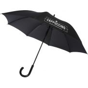 Fontana parasol z funkcją automatycznego otwierania, w optyce karbonowej i z przekrzywioną rączką o wymiarach 23', czarny