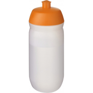Bidon HydroFlex™ Clear o pojemności 500 ml, pomarańczowy, biały
