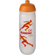Bidon HydroFlex™ Clear o pojemności 750 ml, pomarańczowy, biały