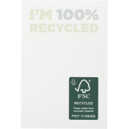 Karteczki samoprzylepne z recyklingu o wymiarach 50 x 75 mm Sticky-Mate® , 50 stron, biały