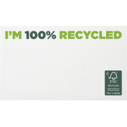Karteczki samoprzylepne z recyklingu o wymiarach 127 x 75 mm Sticky-Mate®, 50 stron, biały