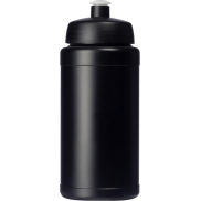 Baseline 500 ml butelka sportowa z recyklingu, czarny