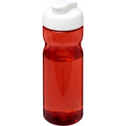 Bidon H2O Active® Base Tritan™ o pojemności 650 ml z klapką, czerwony, biały