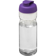 Bidon H2O Active® Base Tritan™ o pojemności 650 ml z klapką, biały, fioletowy