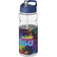 Bidon H2O Active® Base Tritan™ o pojemności 650 ml z dzióbkiem, biały, niebieski