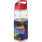 Bidon H2O Active® Base Tritan™ o pojemności 650 ml z dzióbkiem, biały, czerwony