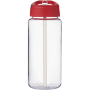 Bidon H2O Active® Octave Tritan™ o pojemności 600 ml z dzióbkiem, biały, czerwony