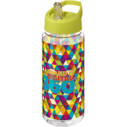 Bidon H2O Active® Octave Tritan™ o pojemności 600 ml z dzióbkiem, biały, zielony
