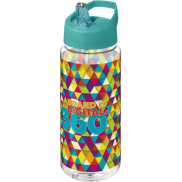 Bidon H2O Active® Octave Tritan™ o pojemności 600 ml z dzióbkiem, biały, niebieski