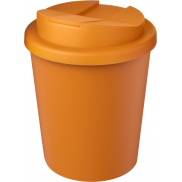 Kubek Americano® Espresso Eco z recyklingu o pojemności 250 ml z pokrywą odporną na zalanie , pomarańczowy