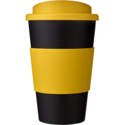 Americano® 350 ml termoizolowany kubek z uchwytem, żółty, czarny