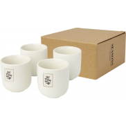 Male 4 sztuki, filiżanka do espresso o pojemności 90 ml , biały