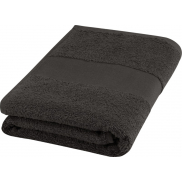 Charlotte bawełniany ręcznik kąpielowy o gramaturze 450 g/m² i wymiarach 50 x 100 cm, szary