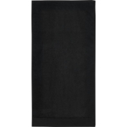 Nora bawełniany ręcznik kąpielowy o gramaturze 550 g/m² i wymiarach 50 x 100 cm, czarny