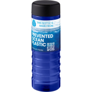 H2O Active® Eco Treble 750 ml screw cap water bottle , niebieski, czarny
