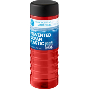 H2O Active® Eco Treble 750 ml screw cap water bottle , czerwony, czarny