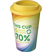 Brite-Americano® Eco izolowany kubek o pojemności 350 ml, żółty
