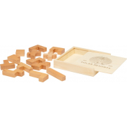Bark drewniane puzzle, piasek pustyni