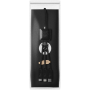 SCX.design C45 kabel 5 w 1 z tworzywa PET pochodzącego z recyklingu umożliwiający transfer danych, czarny
