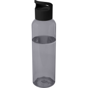 Sky butelka na wodę o pojemności 650 ml z tworzyw sztucznych pochodzących z recyklingu, czarny