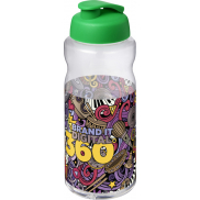 H2O Active® Big Base bidon z wieczkiem zaciskowym o pojemności 1 litra, zielony