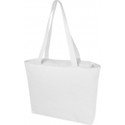 Trace Weekender torba na zakupy z materiału z recyklingu o gramaturze 500 g/m², biały