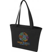 Trace Weekender torba na zakupy z materiału z recyklingu o gramaturze 500 g/m², czarny
