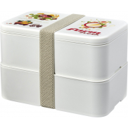 MIYO Renew dwuczęściowy lunchbox, biały, szary