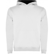 Urban dziecięca bluza z kapturem 280 g/m², 3/4, biały, niebieski