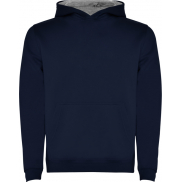 Urban dziecięca bluza z kapturem 280 g/m², 3/4, niebieski, szary