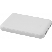Asama powerbank o pojemności 5000 mAh Type-C z tworzyw sztucznych pochodzących z recyklingu, biały